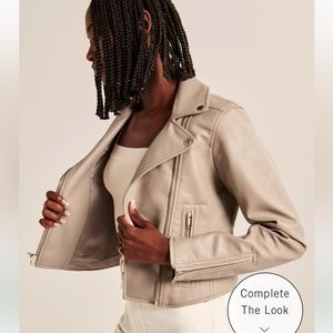 Brand New Vegan Leather Moto Jacket